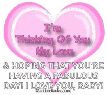 Thinking Of You My Love Heart GIF - Thinking Of You My Love Heart Glittery GIFs