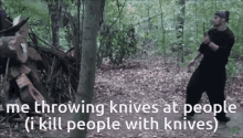 kill crazy knife knives throwing knives