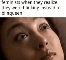 Feminist Blinking GIF - Feminist Blinking Blingqueen GIFs