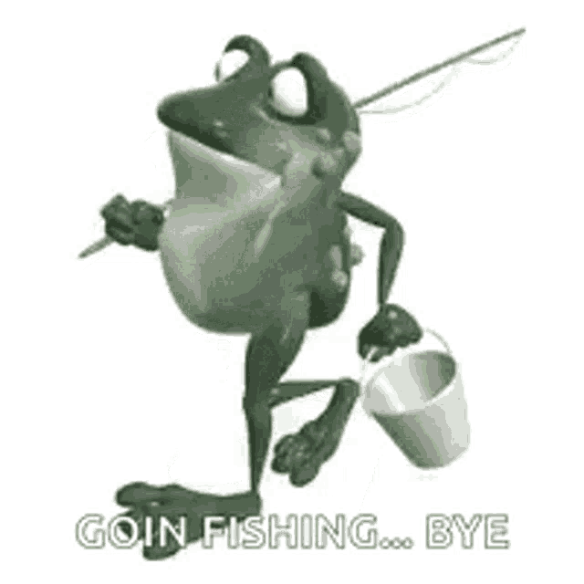 Frog Going Fishing GIF - Frog Going Fishing Going To Fish - Discover &  Share GIFs