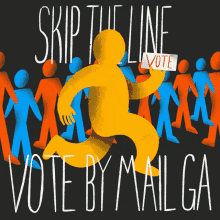 Skip The Line Vote By Mail Ga GIF - Skip The Line Vote By Mail Ga Vote By Mail GIFs