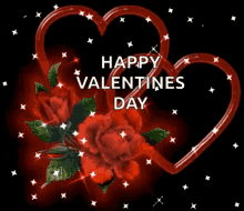 Happy Valentines Heart GIF - Happy Valentines Heart Rose GIFs