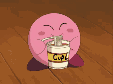 Kirby Noodles GIF