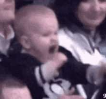 baby scream yeah hockey kid angry