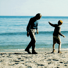 About Time Beach Father Son About Time GIF - About Time Beach Father Son About Time About Time Beach GIFs