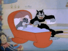Tom And Jerry Baby GIF - Tom And Jerry Baby Nibbles GIFs