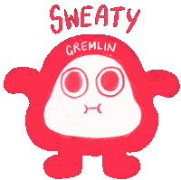 Sweating Sweaty Sticker - Sweating Sweaty Sweat Stickers