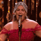 Singing Amy Lou GIF - Singing Amy Lou Britain'S Got Talent GIFs