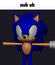 Sonic Sonic The Hedgehog GIF - Sonic Sonic The Hedgehog Nuh Uh GIFs