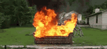 Couch Burning Couch Fire GIF - Couch Burning Couch Fire Wvu GIFs