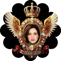 a picture of a woman in a frame with the name adina gise on it