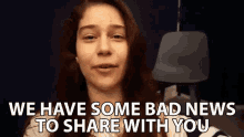 We Have Some Bad News To Share With You Unpleasant News GIF - We Have Some Bad News To Share With You Bad News We Have Some Bad News GIFs