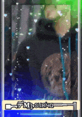 a phone screen shows a picture of a person with the name mr. sujaha