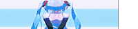 hatsune miku is a female anime character with blue hair and a white body .