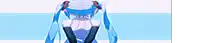 hatsune miku is a female anime character with blue hair and a white body .