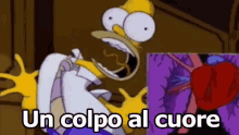 Colpo Al Cuore Infarto Attacco Homer Simpson GIF - Heart Attack Stroke Homer Simpson GIFs