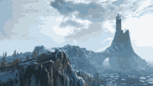 Castle On A Hill The Witcher GIF - Castle On A Hill The Witcher Beautiful World Of The Witcher GIFs