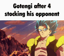 Gotengi Gogeta GIF - Gotengi Gogeta Gotengi After4stocking His Opponent GIFs