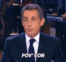 Pov' Con GIF - Nicolas Sarkozy Con Enfoiré GIFs
