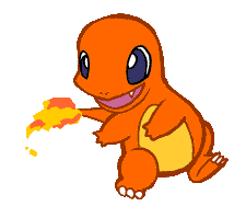 Charmander Chases Tail Sticker - Charmander Chases Tail Pokemon Stickers