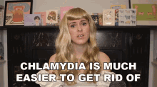 Chlamydia Is Much Easier To Get Rid Of Tara Mooknee GIF - Chlamydia Is Much Easier To Get Rid Of Tara Mooknee Sticky GIFs
