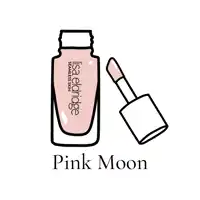 a drawing of a bottle of lisa eldridge seamless skin in pink moon