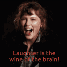 Laughter Wine GIF - Laughter Wine Brain GIFs