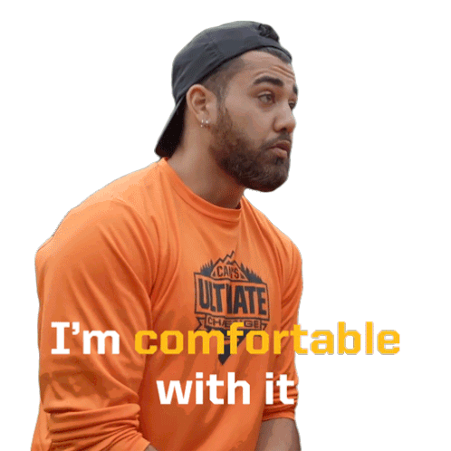 Im Comfortable With It Vincent Rojas Sticker - Im Comfortable With It Vincent Rojas Canadas Ultimate Challenge Stickers