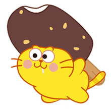 ice cream cat with ice cream fat kitty cat egg yolk cat cute
