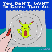 catch em all pikachu condom dance stds