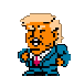 Pixel Trump Donald Trump Sticker - Pixel Trump Donald Trump Super Bernie World Stickers