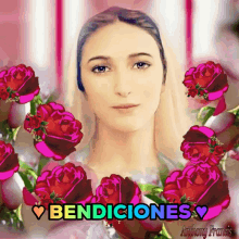 bendiciones blessing mary rose flower