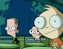 I Will Rule With An Iron Fist! GIF - Invader Zim Carrer Day You Obey The Fist GIFs