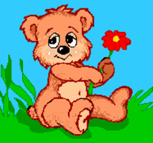 Flower Bear GIF - Flower Bear Cute GIFs