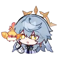 a drawing of a person with a small bird on their head