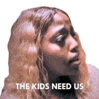 The Kids Need Us Amina Sticker - The Kids Need Us Amina Virgins Stickers