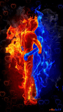 together fire ice love clown