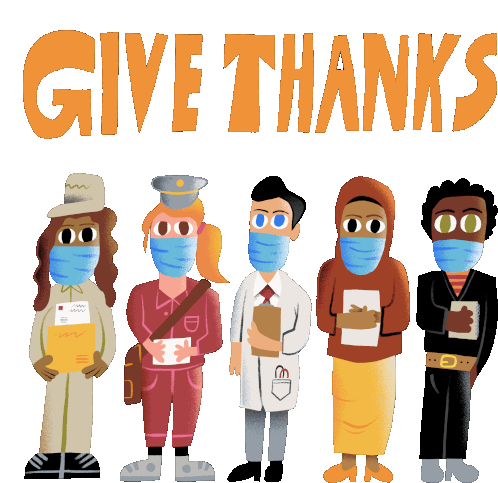 Mask Doctor Sticker - Mask Doctor Thanksgiving Stickers