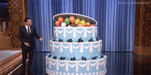 happy birthday cake seth rogen flirty surprise