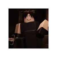 a roblox character with a sword and a smiley face