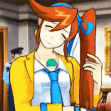 Ace Attorney GIF - Ace Attorney Hair GIFs