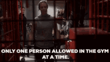 Station19 Maya Bishop GIF - Station19 Maya Bishop Only One Person Allowed In The Gym At A Time GIFs