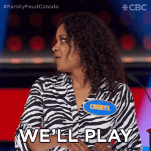 Well Play Cheryl GIF - Well Play Cheryl Family Feud Canada GIFs