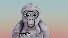 a pixelated image of a gorilla with a very angry look on its face