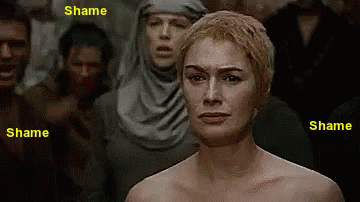 Shame GIF – Shame Game Of Thrones Cersei Lannister – discover and share ...