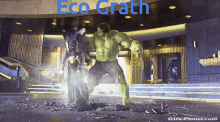 Eco Wrang Hulk GIF - Eco Wrang Hulk Smash GIFs