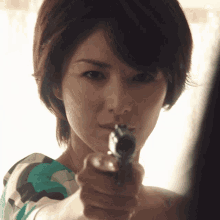 Michiko Kichise Handgun GIF - Michiko Kichise Handgun Tension GIFs