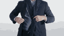 Button Your Jacket Teaching GIF - Button Your Jacket Teaching Showing How GIFs