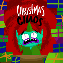 Christmas Chaos Elf GIF