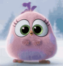Shocked Pink Bird GIF - Shocked Pink Bird Cute GIFs